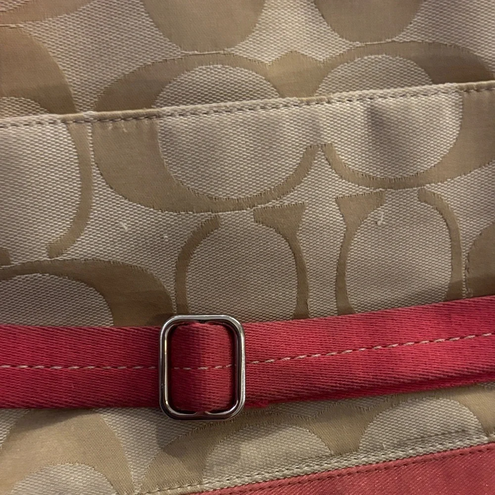 Coach Beige and pink Crossbody Bag